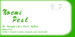 noemi pesl business card